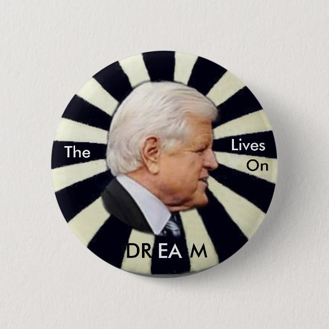 Chapa Redonda De 5 Cm Ted Kennedy Pin (Anverso)