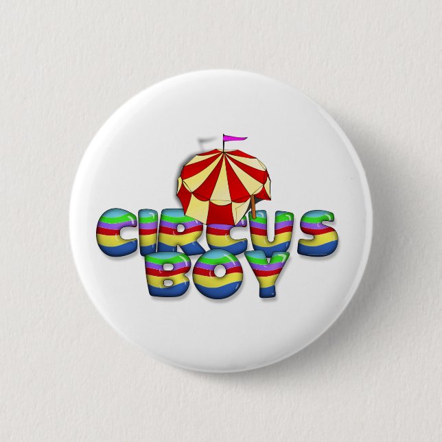 Chapa Redonda De 5 Cm TEE Circus Boy (Anverso)