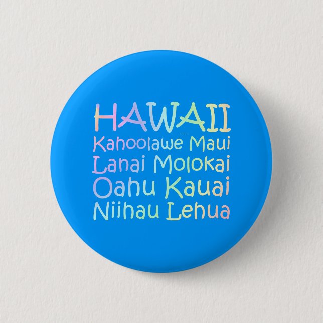 Chapa Redonda De 5 Cm TEE Hawaii (Anverso)