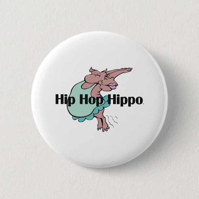 Chapa Redonda De 5 Cm TEE Hip Hippo (Anverso)