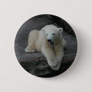 Chapa Redonda De 5 Cm Tejido polar de Yawning