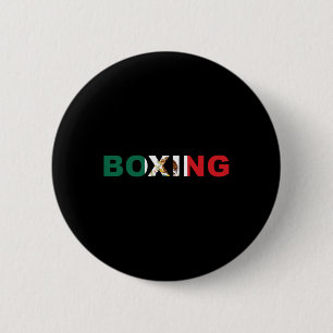 Chapa Redonda De 5 Cm Tela De Boxeo De México
