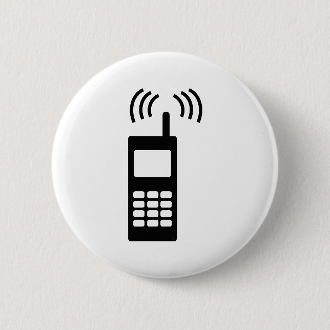 Chapa Redonda De 5 Cm teléfono celular celly mobil práctico (Anverso)