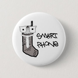 Chapa Redonda De 5 Cm Teléfono "elegante"