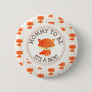Chapa Redonda De 5 Cm Tema de Mommy to be Button Woodlands
