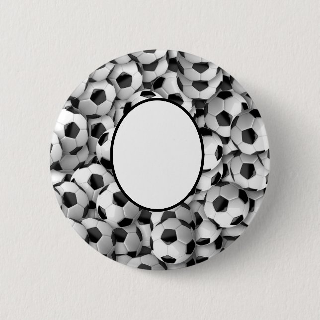 Chapa Redonda De 5 Cm Tema del fútbol personalizado (Anverso)