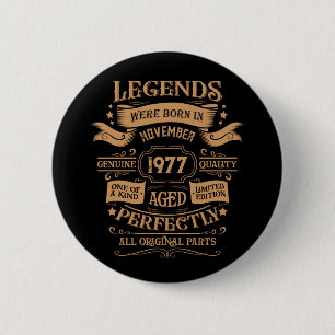 Chapa Redonda De 5 Cm Tema del whisky de cumpleaños vintage personalizad