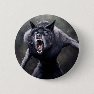 Chapa Redonda De 5 Cm temible werewolf