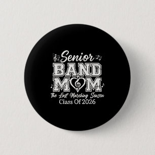 Chapa Redonda De 5 Cm Temporada De Marcha 2026 De Senior Band Mom Cl