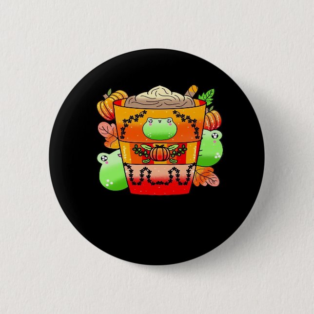 Chapa Redonda De 5 Cm Temporada final de crema de calabaza con especias (Anverso)