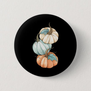 Chapa Redonda De 5 Cm Temporada Otoño Caída Calabaza Pastel de Color Cut