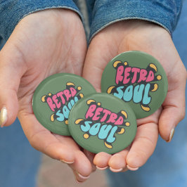 Chapa Redonda De 5 Cm Tendencia de citas de mochilas verdes retro