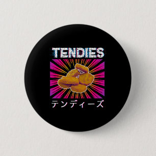 Chapa Redonda De 5 Cm Tendies de vaporwave Pollo Anime 80 Tenders Japón