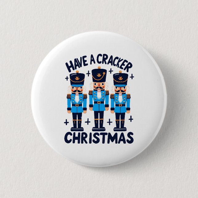 Chapa Redonda De 5 Cm Tenga una navidad cascanueces (Anverso)