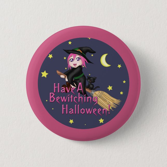 Chapa Redonda De 5 Cm ¡Tengan Un Halloween Beber! (Anverso)