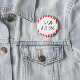 Chapa Redonda De 5 Cm Tengo autismo