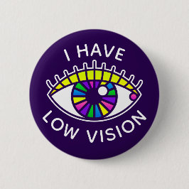 Chapa Redonda De 5 Cm Tengo Baja Visión Visualmente Insuficiencia De Ojo