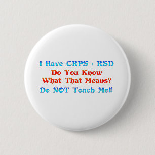 Chapa Redonda De 5 Cm Tengo CRPS RSD usted sé lo que ese significa
