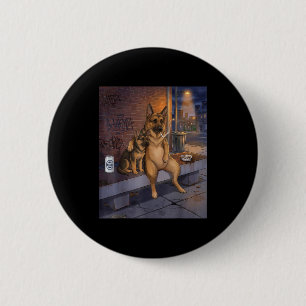 Chapa Redonda De 5 Cm Tengo ese perro en mí divertido pastor alemán fuma