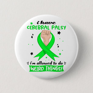 Chapa Redonda De 5 Cm Tengo parálisis cerebral, se me permite hacer cosa