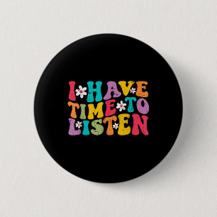 Chapa Redonda De 5 Cm Tengo Tiempo Para Escuchar El Suicidio Del Mes De 