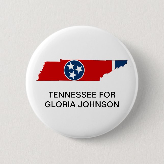 Chapa Redonda De 5 Cm TENNESSEE para Gloria Johnson Senate BUTTON (Anverso)