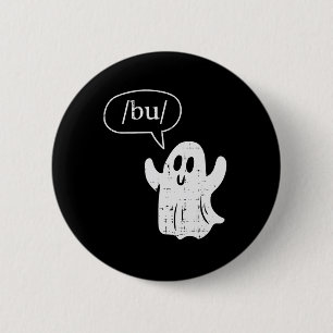 Chapa Redonda De 5 Cm Terapia de discurso de Halloween Ghost Bu Boo Slp