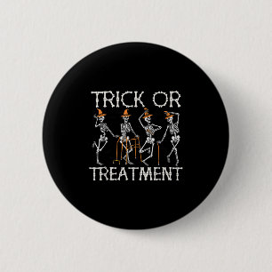 Chapa Redonda De 5 Cm Terapia Física Trick O Pt Halloween