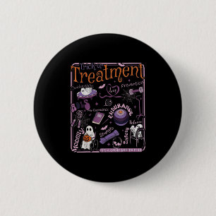 Chapa Redonda De 5 Cm Terapia Física Trick O Pt Halloween