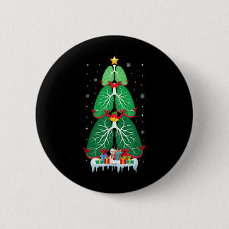 Chapa Redonda De 5 Cm Terapia respiratoria en árbol de Navidad pulmonar 