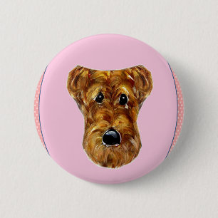 CHAPA REDONDA DE 5 CM TERRIER AIREDALE