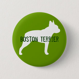 Chapa Redonda De 5 Cm Terrier de Boston