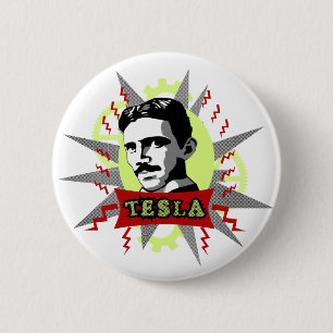 Chapa Redonda De 5 Cm Tesla