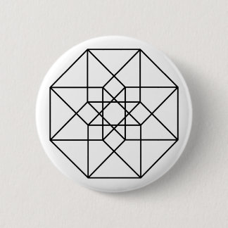 Chapa Redonda De 5 Cm Tesseract (esquema negro)