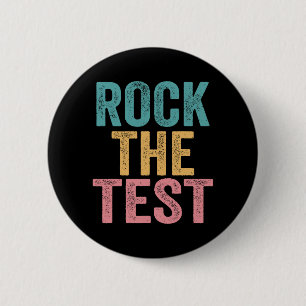 Chapa Redonda De 5 Cm Test Vintage Test Day Funny Testing Day Teache