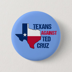 Chapa Redonda De 5 Cm Texans contra Ted Cruz