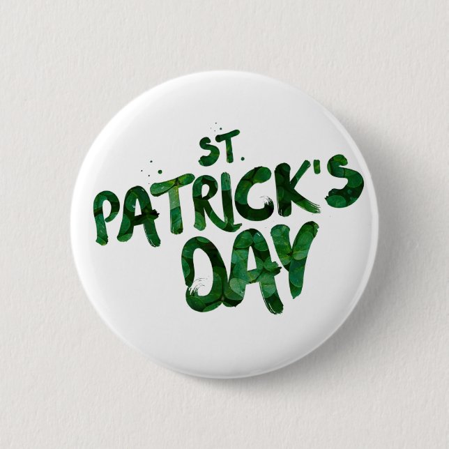 Chapa Redonda De 5 Cm texto de st-patrick (Anverso)