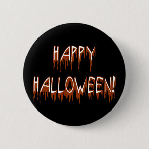 Chapa Redonda De 5 Cm Texto de sufrimiento de Halloween
