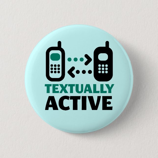 Chapa Redonda De 5 Cm Textual Active (Anverso)