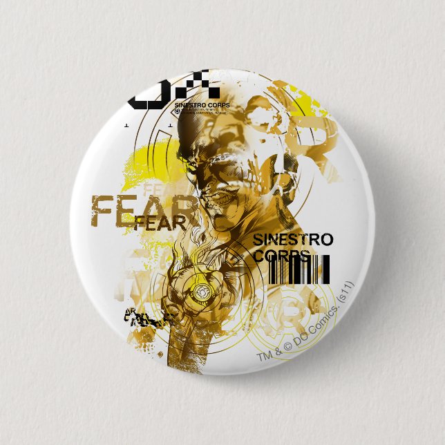 Chapa Redonda De 5 Cm Thaal Sinestro 11 (Anverso)