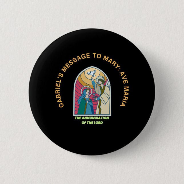 Chapa Redonda De 5 Cm The Annunciation of the Lord (Anverso)