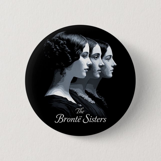 Chapa Redonda De 5 Cm The Brontë Sisters (Anverso)