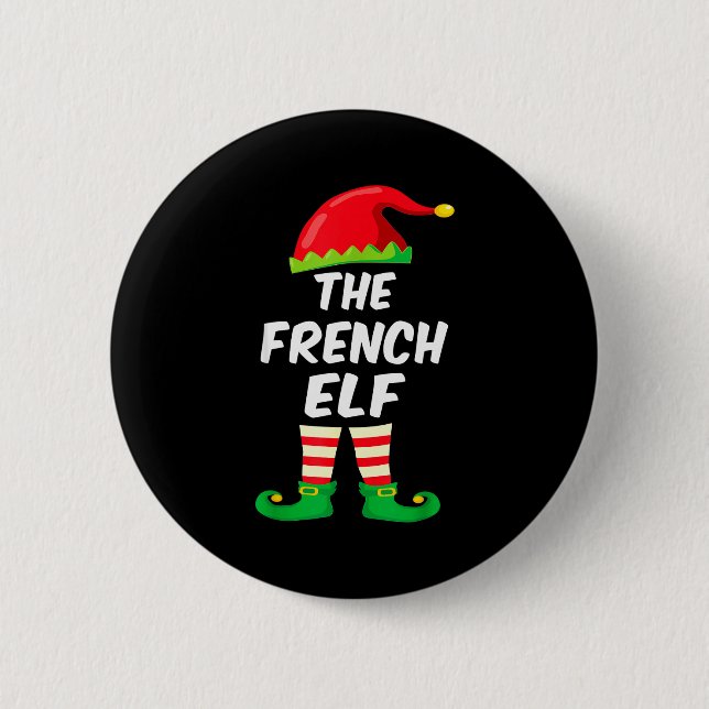 Chapa Redonda De 5 Cm The French Elf Family Matching Funny Christmas Cos (Anverso)