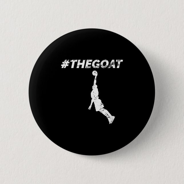 Chapa Redonda De 5 Cm The Goat Greatest Of All Time Basketball Motivatio (Anverso)