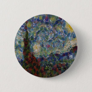 Chapa Redonda De 5 Cm The Gourdy Night Starry Fine Art Spoof