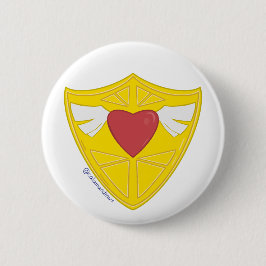 Chapa Redonda De 5 Cm The Heart Shield