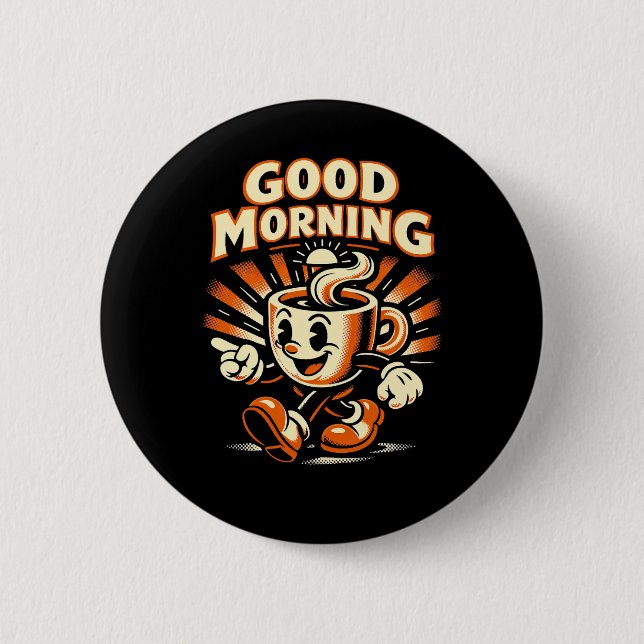Chapa Redonda De 5 Cm The Morning Brew (Anverso)