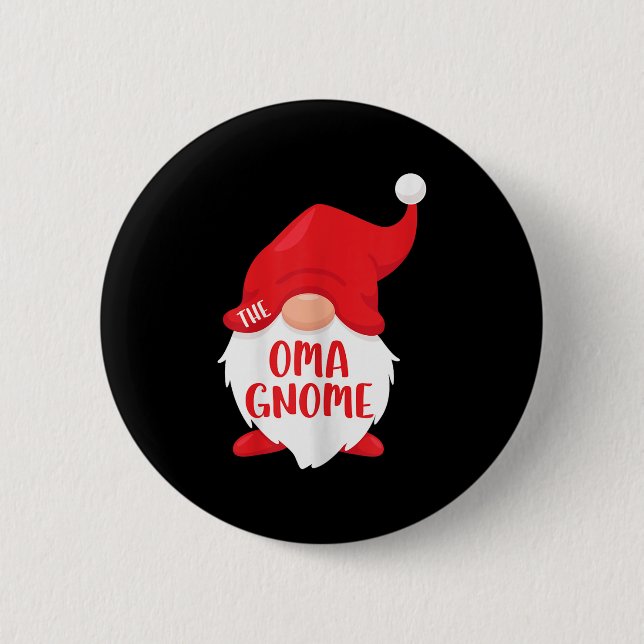 Chapa Redonda De 5 Cm The Oma Gnome Matching Christmas Gnome Shirt  (Anverso)
