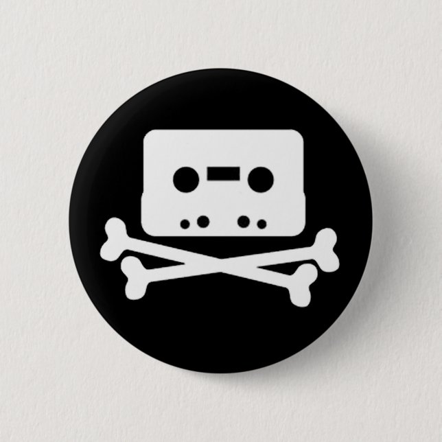 Chapa Redonda De 5 Cm The pirate bay Button (Anverso)
