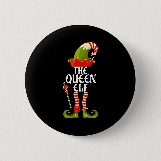 Chapa Redonda De 5 Cm The Queen Elf Family Matching Christmas 2023  (Anverso)